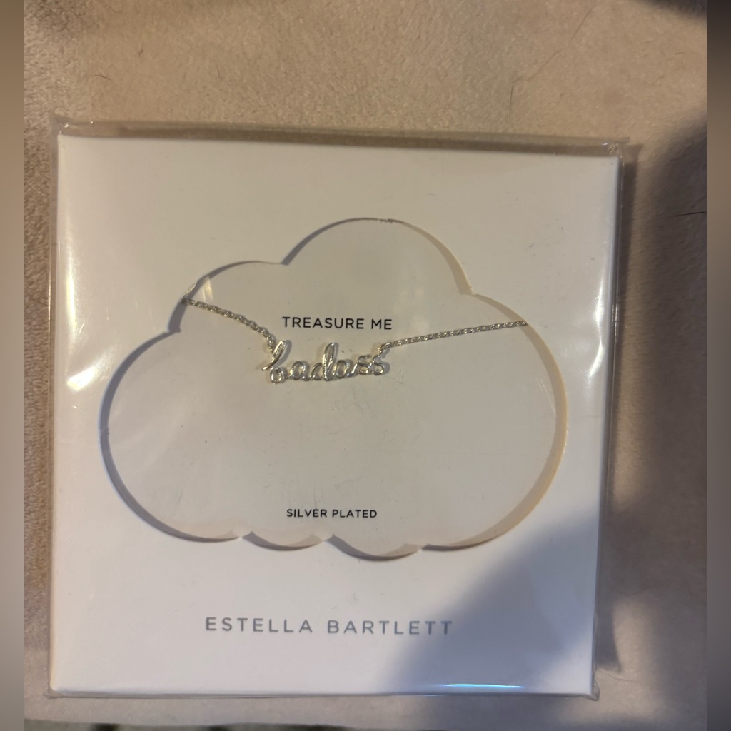 Estella Bartlett Silver Plated Necklace “Badass”